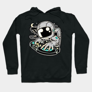 Astronaut DJ • Funny And Cool Sci-Fi Cartoon Drawing Design Great For Anyone That Loves Astronomy Art Hoodie